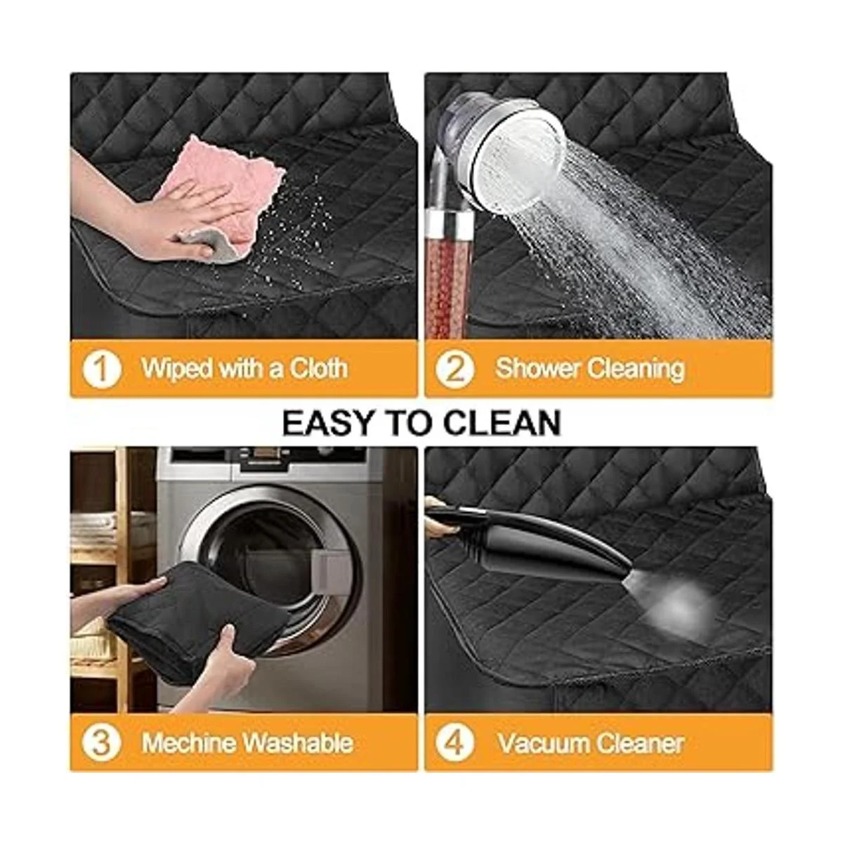 Funda de asiento delantero para perros para coche_6