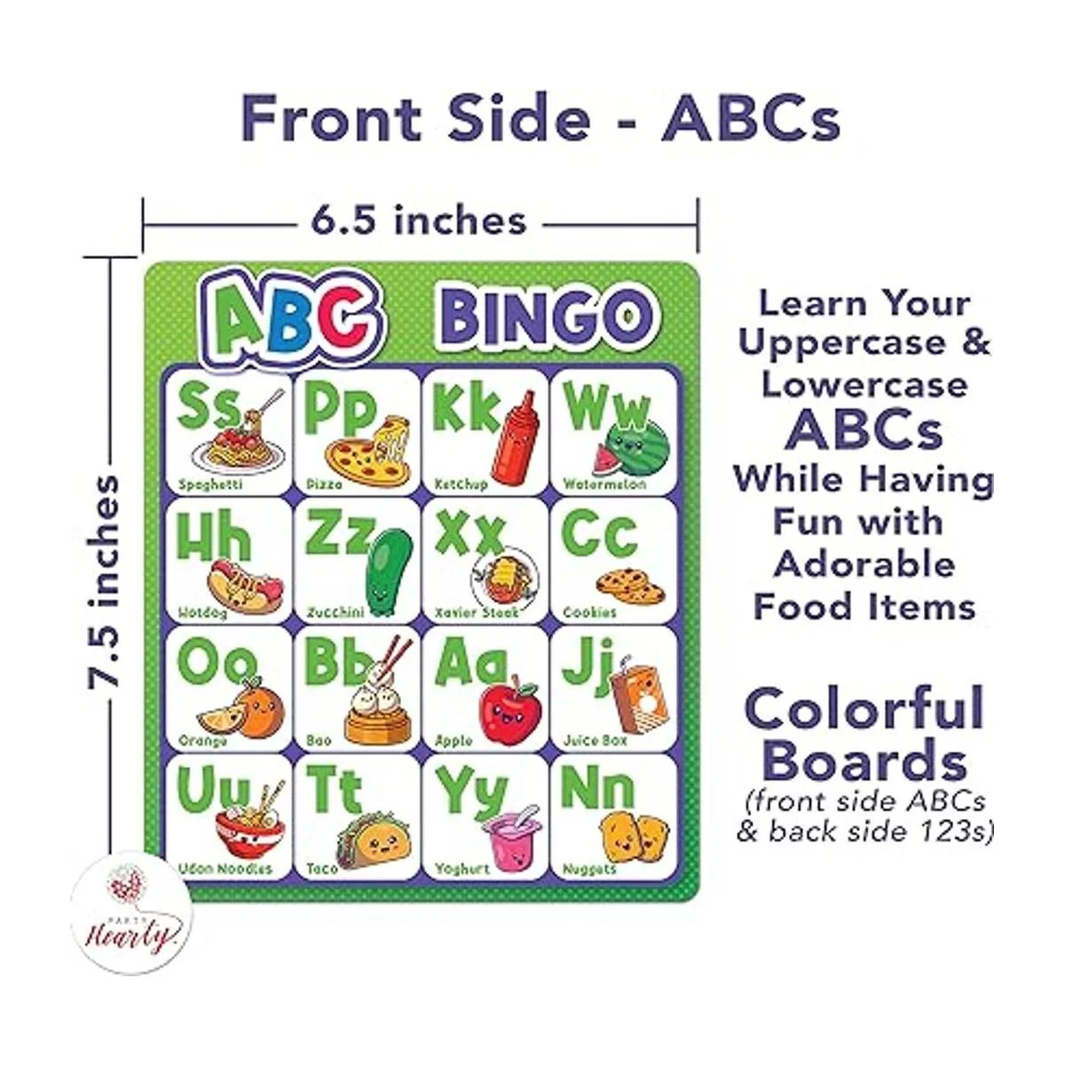 Party Hearty Juego de mesa del alfabeto y número ABC y_4