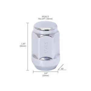 Tuercas M12 x 1.5 M121.50 cromadas Tuercas de bellota 12 x_5