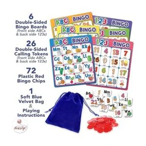 Party Hearty Juego de mesa del alfabeto y número ABC y_3