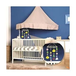 Guardería móvil cuna cama campana techo campana viento_5