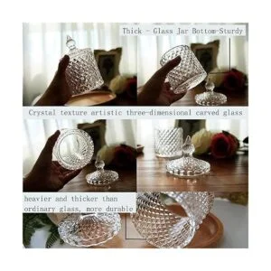 Qtip Tarros de cristal para boticario con tapa_4