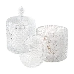 Qtip Tarros de cristal para boticario con tapa_1