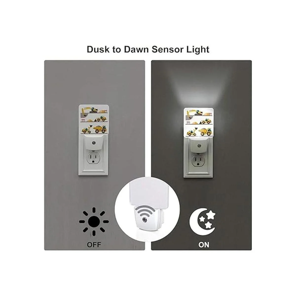 Juego de 2 luces de noche para excavadora y cargadora de_5