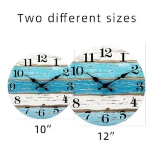 Reloj de pared Reloj de pared azul con temática de_5