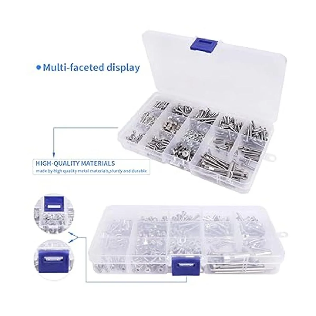 AllinRC Juego de 286 tornillos RC M2.5 M3 M4 tornillos_3