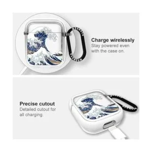 MOSNOVO Funda para AirPods de Apple AirPods 1 y 2 diseño_5