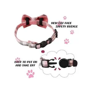 10 piezas de collar de gato con pajarita y campana collar_5