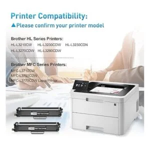 CLYWENSS Compatible con Brother TN227BK TN223BK Cartucho_2