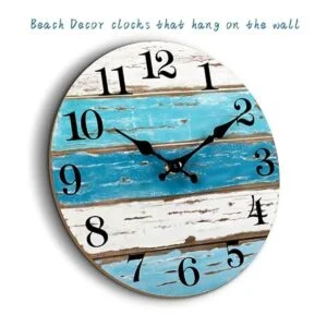 Reloj de pared Reloj de pared azul con temática de_2