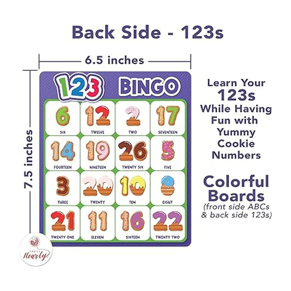 Party Hearty Juego de mesa del alfabeto y número ABC y_5