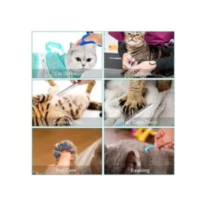 JULMELON Juego de 10 bolsas de lavado para gatos bolsa_4