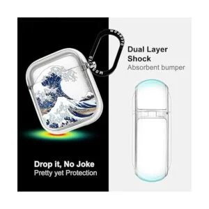 MOSNOVO Funda para AirPods de Apple AirPods 1 y 2 diseño_4