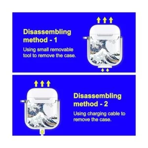 MOSNOVO Funda para AirPods de Apple AirPods 1 y 2 diseño_3