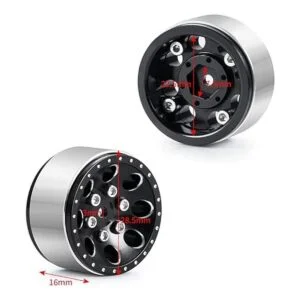 Benedict Harry 4pcs aleación 124 RC Beadlock Llantas de_3