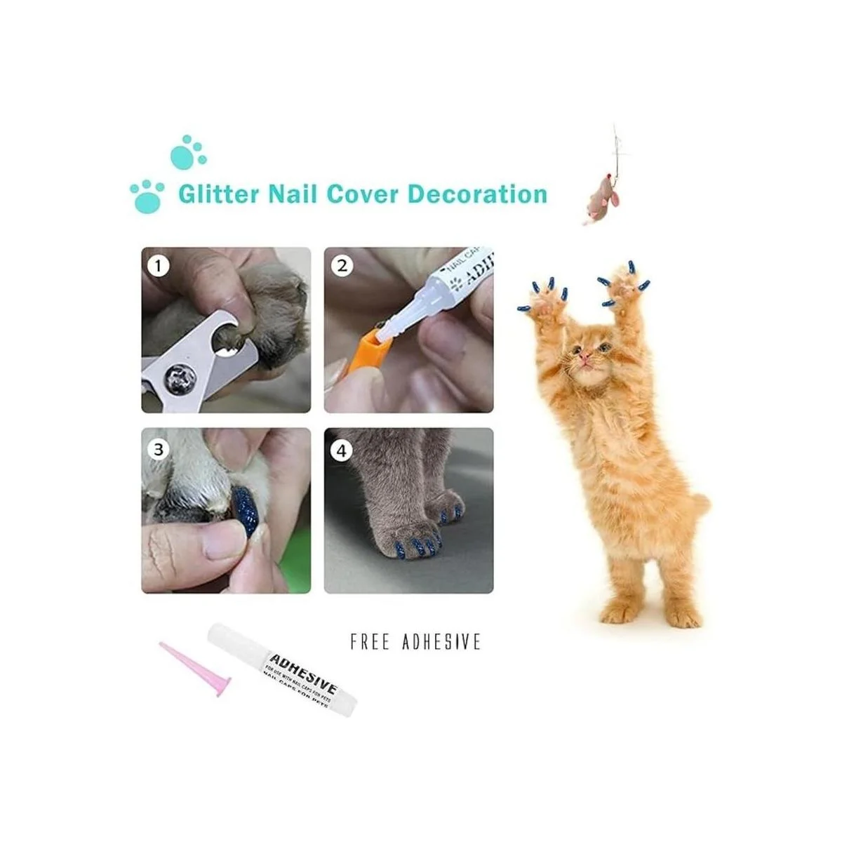 JULMELON Juego de 10 bolsas de lavado para gatos bolsa_6