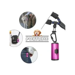 SHAOUMAN Dispensador de bolsas de metal para caca de perro_4