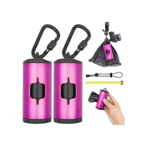SHAOUMAN Dispensador de bolsas de metal para caca de perro_1
