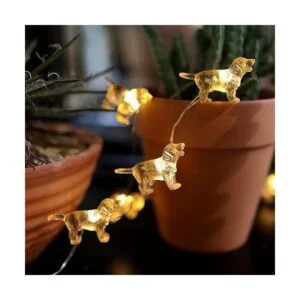 Guirnalda de luces decorativas únicas de Labrador regalos_3
