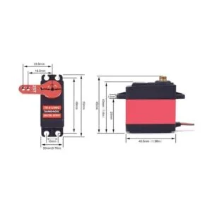 Servo digital de 44.1 lbs de alto par de torsión completo_2