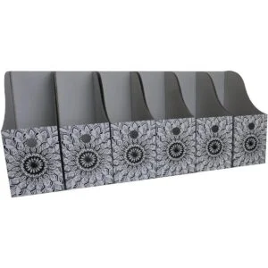 Evelots Soporte para archivador de revistaorganizador de_6