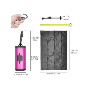 SHAOUMAN Dispensador de bolsas de metal para caca de perro_7