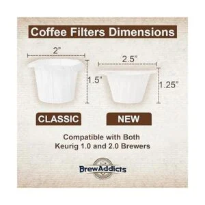 Brew Addicts 300 filtros de café de papel filtro de café_3