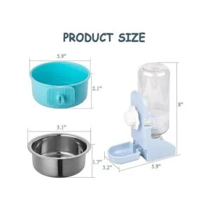 Hamiledyi Recipiente de comida de conejito extraíble de_7