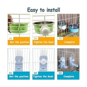 Hamiledyi Recipiente de comida de conejito extraíble de_6