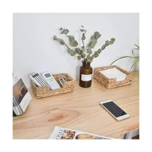 StorageWorks Servilletero de jacinto de agua cestas de_5