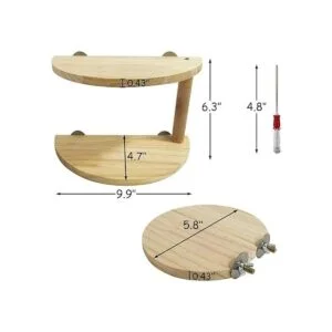 Kathson Hamster Plataforma de pie Rata de 2 niveles de_6