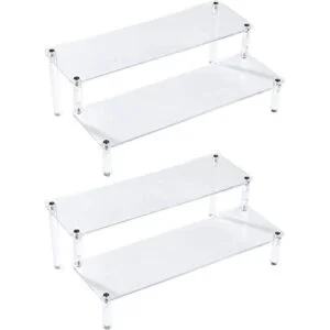 BYCY Paquete de 2 estantes de exhibición de acrílico_1