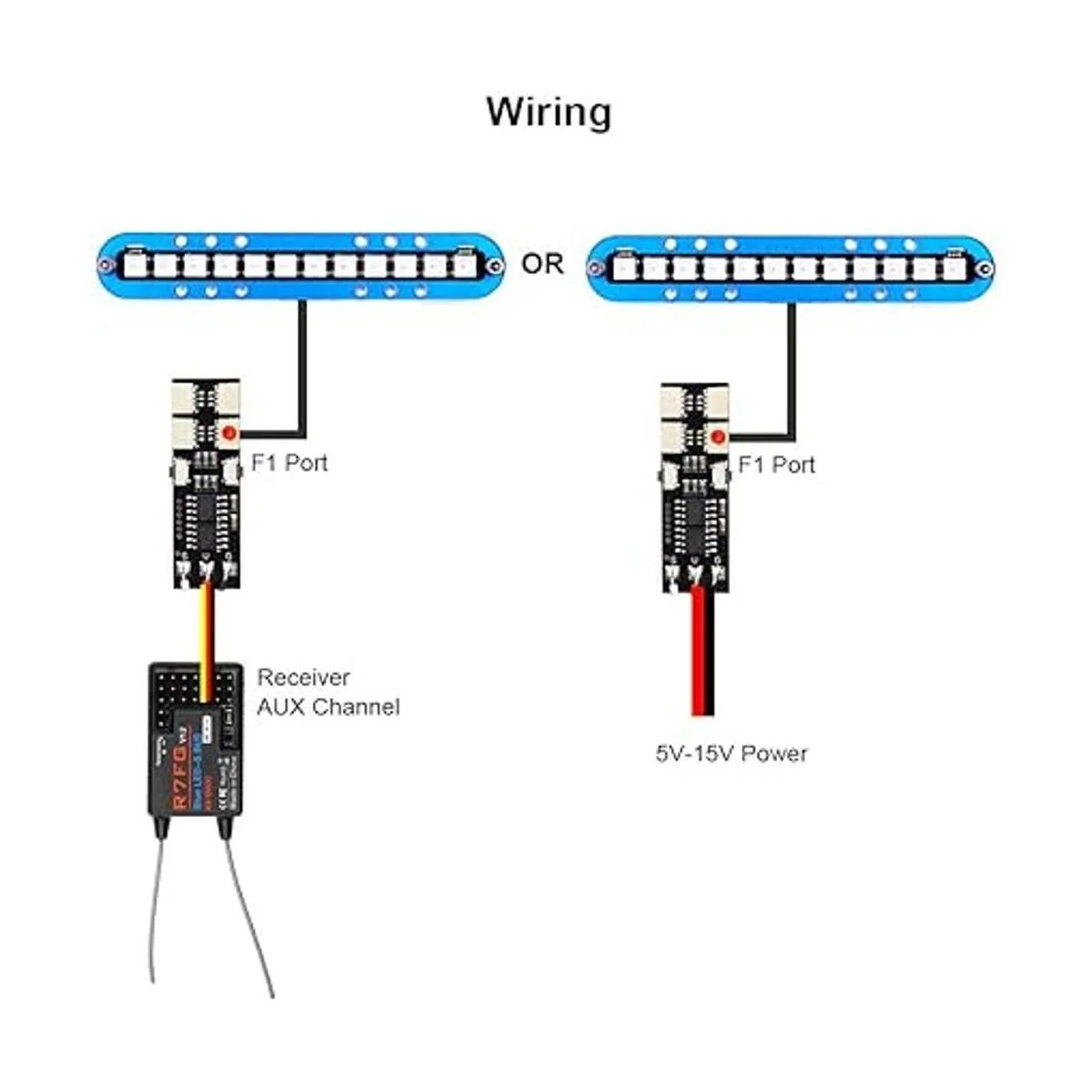 Kit de luz LED RC para techo lámpara trasera de faros_3