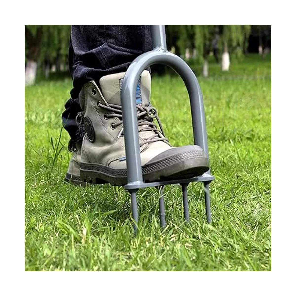 Walensee Aireador de púas para césped mango en T_6