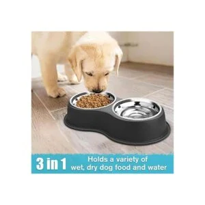 Cuencos dobles para perros de agua y comida cuencos de_5