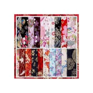 Tudomro 30 piezas de tela de estilo japonés de 8 x 10_3