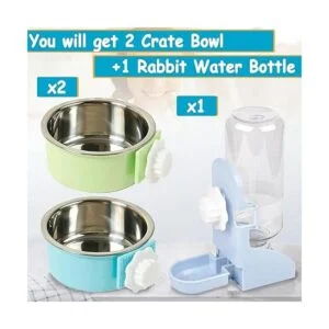 Hamiledyi Recipiente de comida de conejito extraíble de_2