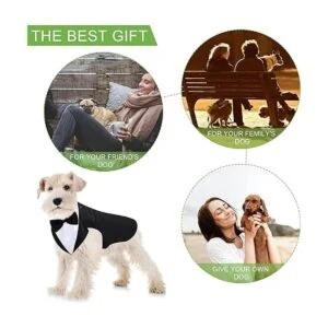 Juego de esmoquin y bandana para perros esmoquin formal_7