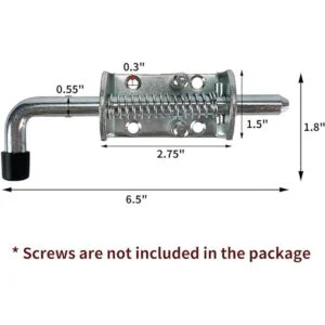 Ensamble de cierre de resorte de acero de 12 pulgadas_2