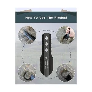 Paleta ultraligera para mochileros pala de aluminio_7