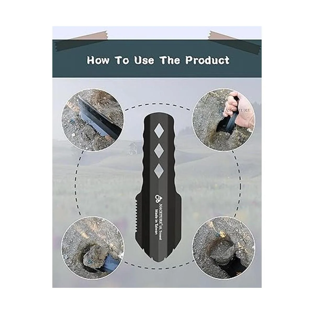 Paleta ultraligera para mochileros pala de aluminio_7