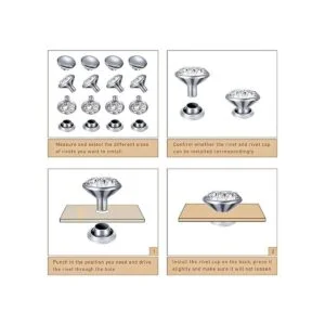 600 juegos de 6 tamaños de remaches blancos transparentes_4