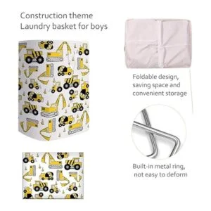 Runtoo Cesta grande para la ropa sucia plegable para la_3