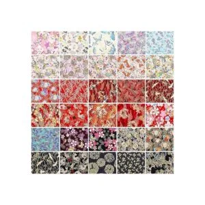 Tudomro 30 piezas de tela de estilo japonés de 8 x 10_6