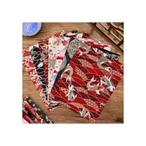 Tudomro 30 piezas de tela de estilo japonés de 8 x 10_4