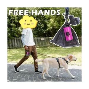 SHAOUMAN Dispensador de bolsas de metal para caca de perro_5