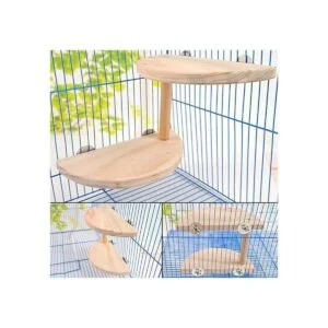 Kathson Hamster Plataforma de pie Rata de 2 niveles de_4