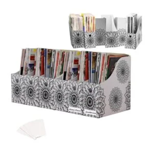 Evelots Soporte para archivador de revistaorganizador de_1