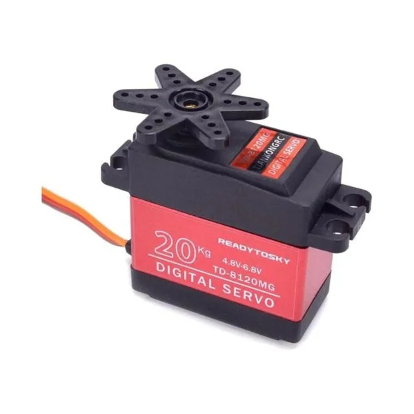 Servo digital de 44.1 lbs de alto par de torsión completo_6
