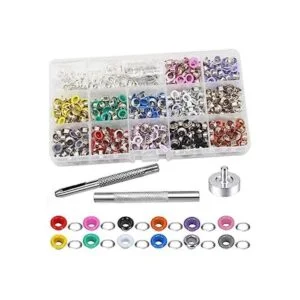 Mesee Juego de 600 ojales de metal multicolor de 316_1